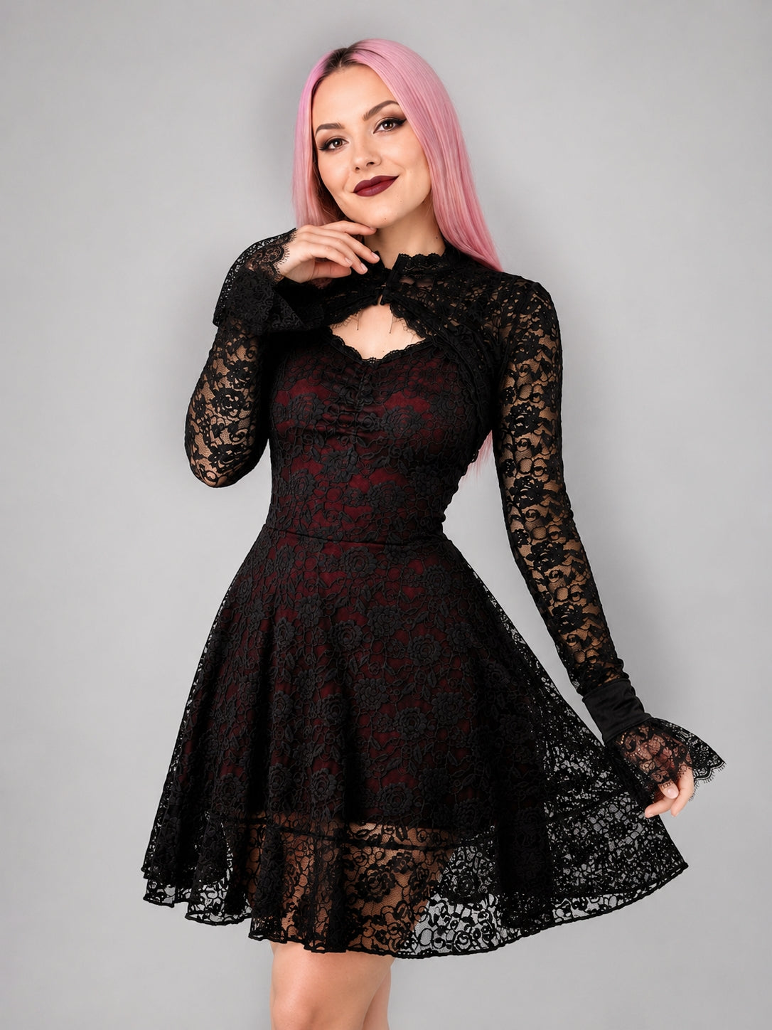 Dress & Sleeves Dark Bloom